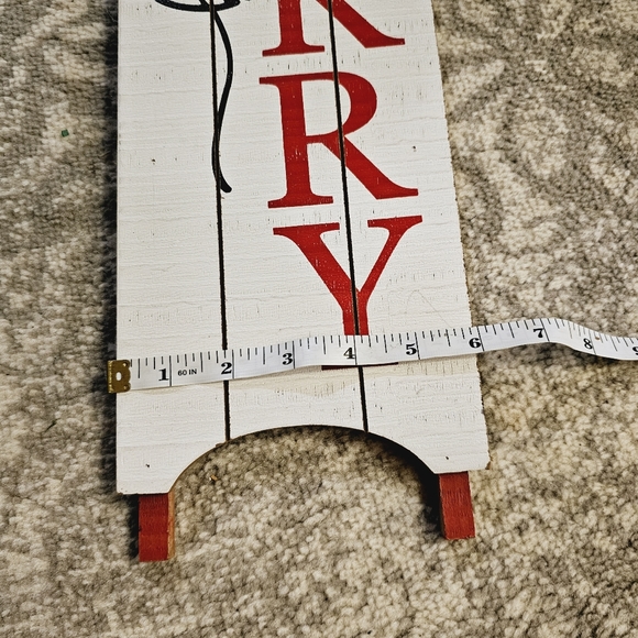 Be Merry Christmas sled decor - Picture 6 of 6